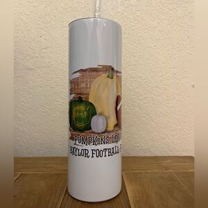 Baylor Bears - 20 oz Skinny Straight Sublimation Tumbler
